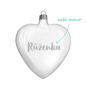Pieskovaná banka veľké srdce s menom 10,5 cm