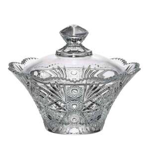 Crystal Bohemia dóza s vekom Sissi 205 mm
