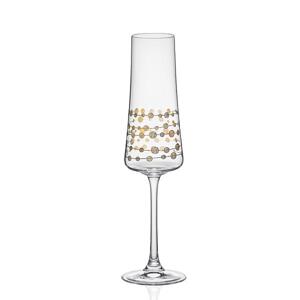 Crystalex poháre na sekt Zlatý príbeh 210 ml 2 ks