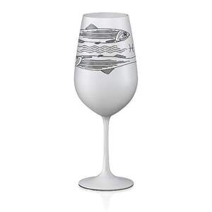 Crystalex poháre Zverokruhy Ryby biela 550 ml
