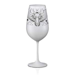 Crystalex poháre Zverokruhy Býk biela 550 ml