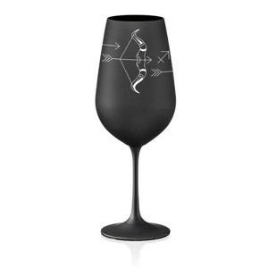 Crystalex poháre Zverokruhy Strelec čierna 550 ml