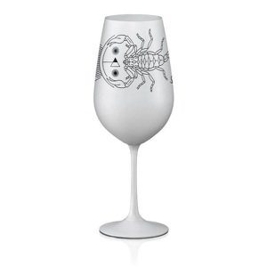Crystalex poháre Zverokruhy Škorpión biela 550 ml