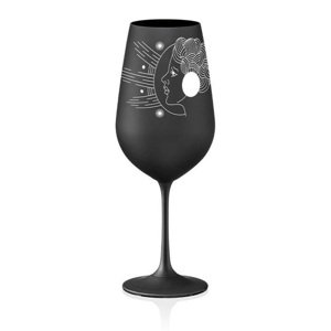 Crystalex poháre Zverokruhy Panna čierna 550 ml
