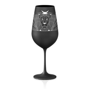 Crystalex poháre Zverokruhy Lev čierna 550 ml