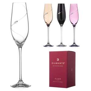 Diamante Silhouette Selection poháre na sekt 210 ml 4 ks