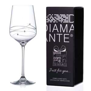Diamante Spiral Swarovski poháre na víno 450 ml