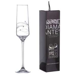 Diamante Spiral Swarovski poháre na sekt 190 ml