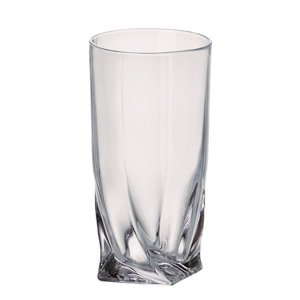 Crystalite Bohemia VÝPREDAJ Crystal Bohemia Poháre QUADRO 350 ml, 1 ks