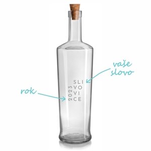 Pieskovaná fľaša Olea Piede Slivovice 2, 0,7 l