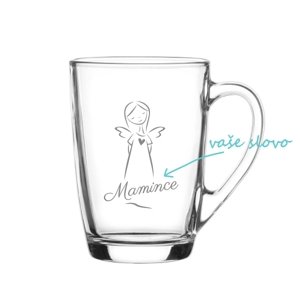 Vianočný hrnček ALA s venovaním a anjelom