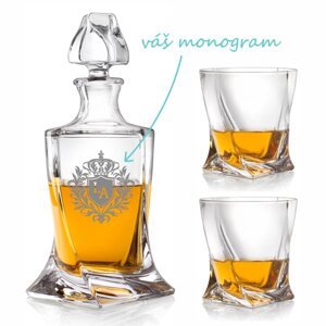 Pieskovaný whisky set Apollon (1+2)