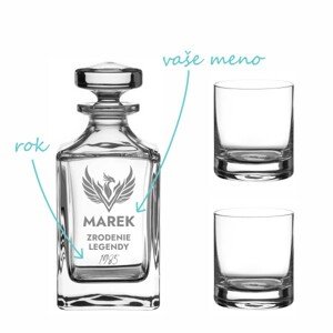 Pieskovaný whisky set Fenix ​​(1+2)